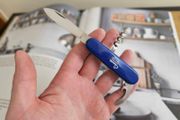 Vintage Discontinued Victorinox Bartender 84mm Swiss Army Knife with Swiss Advertising Collectable 1980s Swiss Army Knife