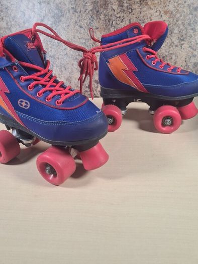 Kids NO FEAR roller skates boot skates SIZE UK 1 EU 33