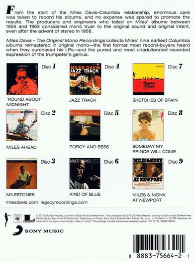 Miles Davis The Original Mono Recordings