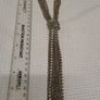Silver Tone Multi-Chain Tassel Statement Necklace Image 3