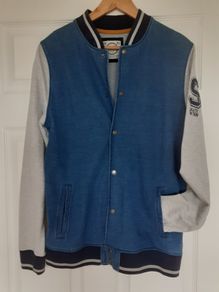 Jumper Cardigan blue grey Small Medium or teenager