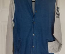 Jumper Cardigan blue grey Small Medium or teenager
