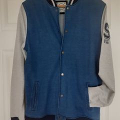 Jumper Cardigan blue grey Small Medium or teenager