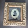 Pair of vintage silhouette portraits in ornate gold frames Image 4