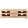 TV Cabinet Solid Acacia Wood 120x30x40 cm Light Brown Image 2