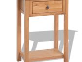 Console Table 50x32x75 cm Solid Oak Wood