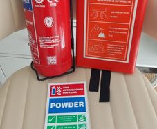 Commissioned fire extinguisher for CVRT test