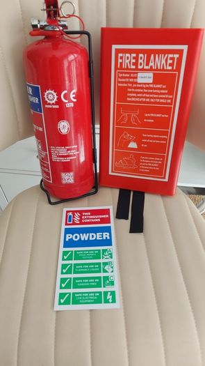 Commissioned fire extinguisher for CVRT test