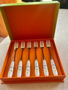 Aynsley Living Daisy Chain 6 Pastry Fork Set