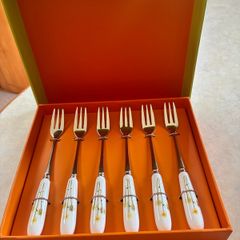 Aynsley Living Daisy Chain 6 Pastry Fork Set