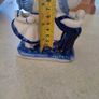 Delft Blue Hand Painted Figurine Holland Dutch Boy Girl Kissing Mini Stamped Image 5