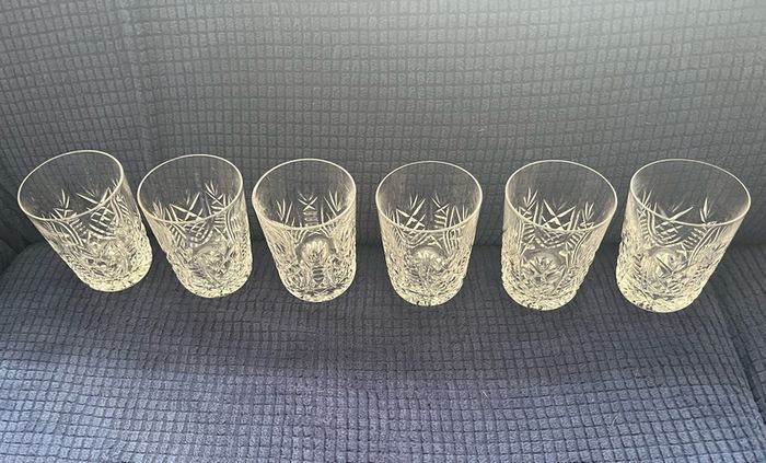 6 Vintage Waterford Crystal Glasses - Clare 9cm