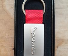Quantas Metal Keyring - New & Boxed