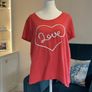Ladies Red Short Sleeved Love Tee Shirt from Regatta Image 4