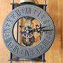 Vintage Tempus Fugit Skeleton Wall Clock Franz Hermle Movement Made In Germany Image 10