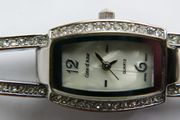 Working  Cote d Azur Sparkly Watch; 7.7" Silver Sparkly Band New Battery