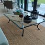 glass coffee table  122cm l x 80 w Image 3