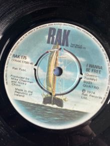 Suzi Quatro I wanna be free vinyl record single in vg condition