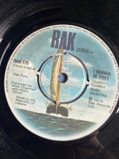 Suzi Quatro I wanna be free vinyl record single in vg condition