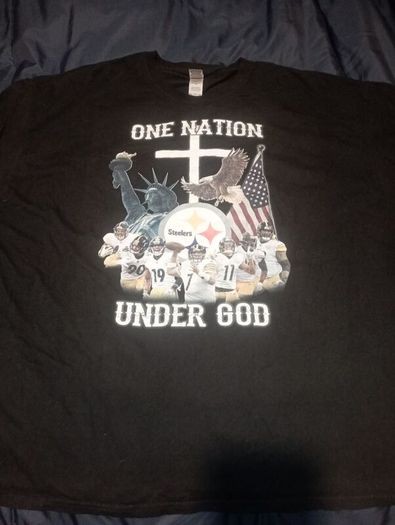 one nation Pittsburgh Steelers T shirt size 3XL