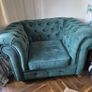 Chesterfield 2 seater and 2 single arm chairs Image 2