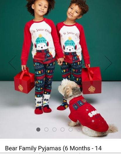 Christmas family pyjamas 3 pairs