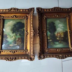 Two oil landscapes signed Van Ros