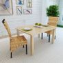 Dining Chairs 2 pcs Abaca and Solid Mango Wood Image 3
