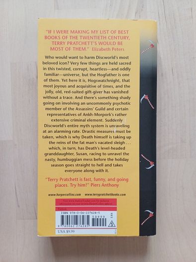 Hogfather by Terry Pratchett (Discworld Christmas Fantasy American Edition Paperback 2014)