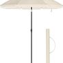 1.6 m Parasol, Beach Umbrella, UPF 50+, Sun Protection, Portable Octagonal Polyester Canopy, Fibreglass Ribs, Tilt Mechanism, Carry Bag, for Beach Garden Balcony Pool, Taupe MULTIPLE COLOURS AVAILABLE (FREE POSTAGE) Image 3