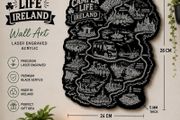 Camper Life Ireland - Laser Engraved Wall Art