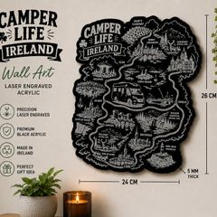 Camper Life Ireland - Laser Engraved Wall Art