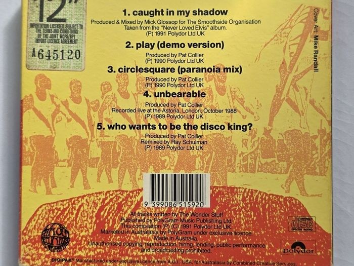 The Wonder Stuff - Caught In My Shadow - Gatefold CD