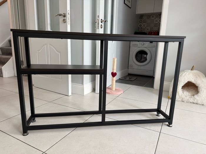 Black Console Table for Indoors - Metal