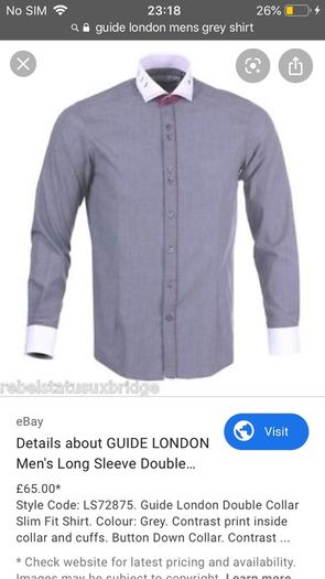 mens guide London shirt