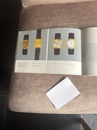 vintage rolex watch brochure