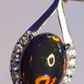 Ethiopian Black Opal 1.65 ct, S925 Silver Pendant rhodium plated Image 6