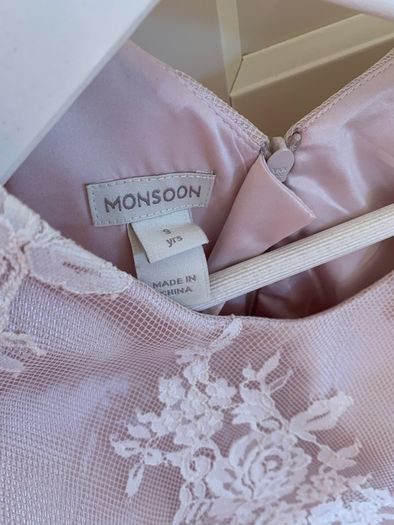 Pink & Cream Lace Monsoon Dress