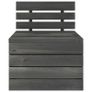 7 Piece Garden Pallet Lounge Set Solid Pinewood Dark Grey Image 2