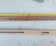 Single bed headboard poles  used  Length 61cm