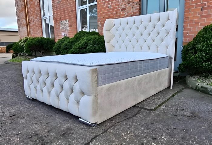 Dubai Wingback Frame Beds With Mattress