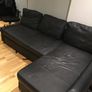 Black Corner Sofa Image 2