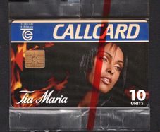 1995 Ireland 10 unit Tia Maria Type B "This Calls For More Tia Maria" slogan (Gemplus GEM1) Call Card Mint in Packaging. Telecom Eireann Card Number 1110