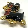 Vintage happy puppy brooch Image 4
