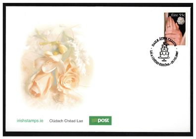 2007 Ireland Weddings (2nd Issue) Commemorative Stamp An Post First Day Cover (FDC)
