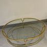Gold coffee table with Glass Top Image 2