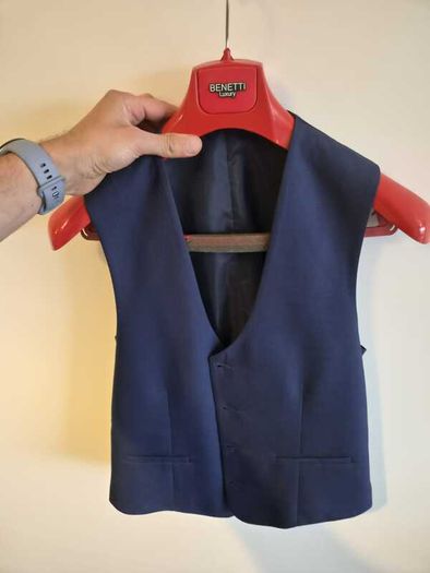 Benetti Luxury 3 Piece Suit Electric Navy (Wedding, Best Man, Groomsman, Sunday Suit)