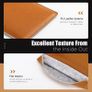 Dadanism 13 Inch Laptop Sleeve Case for MacBook Air M3 13.6" 2024, MacBook Air 13.6" M2 2022, Ultra Slim PU Leather Spill-Proof Protective Bag Pouch Case, Brown Image 6