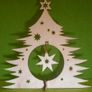 Christmas Xmas 3D Wooden Tree Craft Decoration Craft Decor Image 2