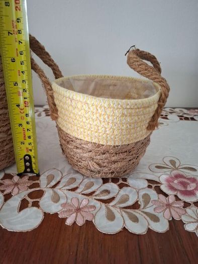 Sea-Grass Rattan Wicker Planter Basket